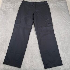 Monet Skateboards Pants Mens XL Black‎ Wide Leg Cargo Utility Workwear Cotton